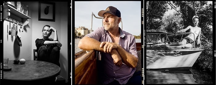 Three film portraits by Waldemar Brzezinski