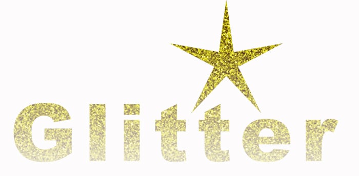 Glitter texture with an ombre effect in photoshop