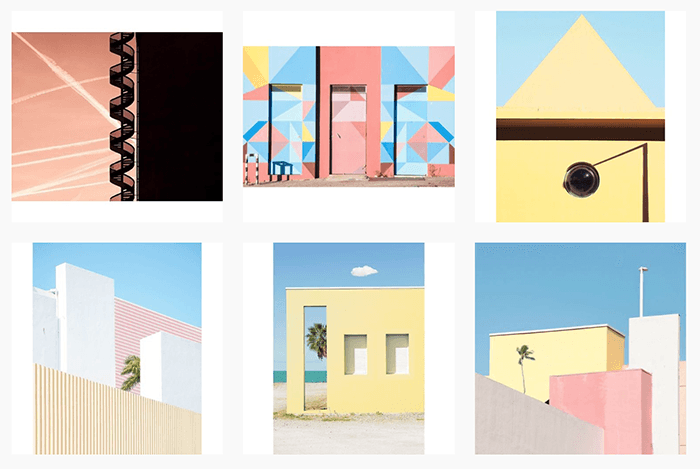 six examples of pattern in photography from Matthieu Venot 