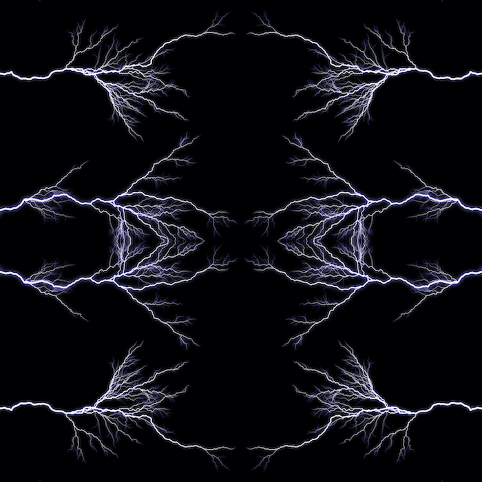 Rotated lightening image for kaleidoscope effect in Photoshop