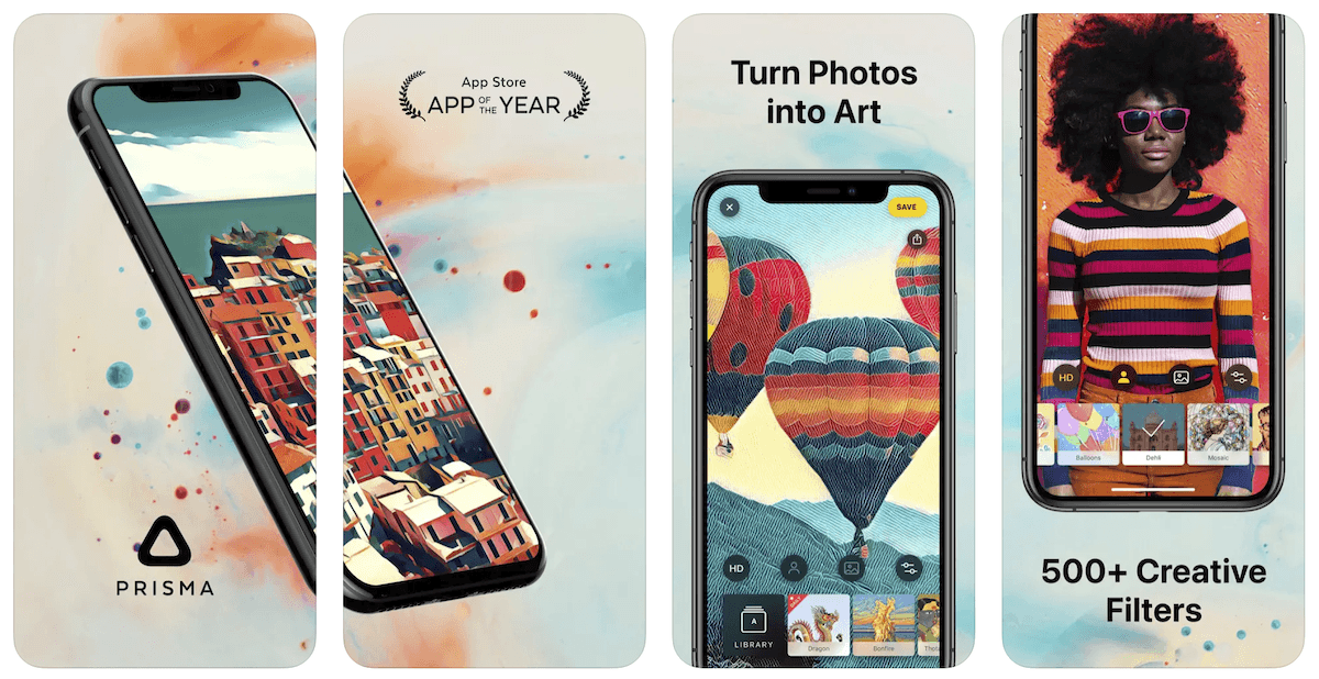 Prisma photo editing app screenshot