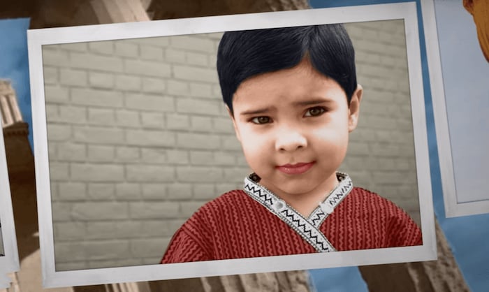 example of colorized image with a photoshop filter