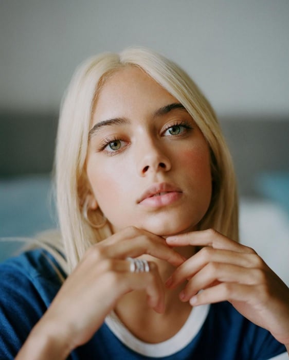 Portrait of blond girl