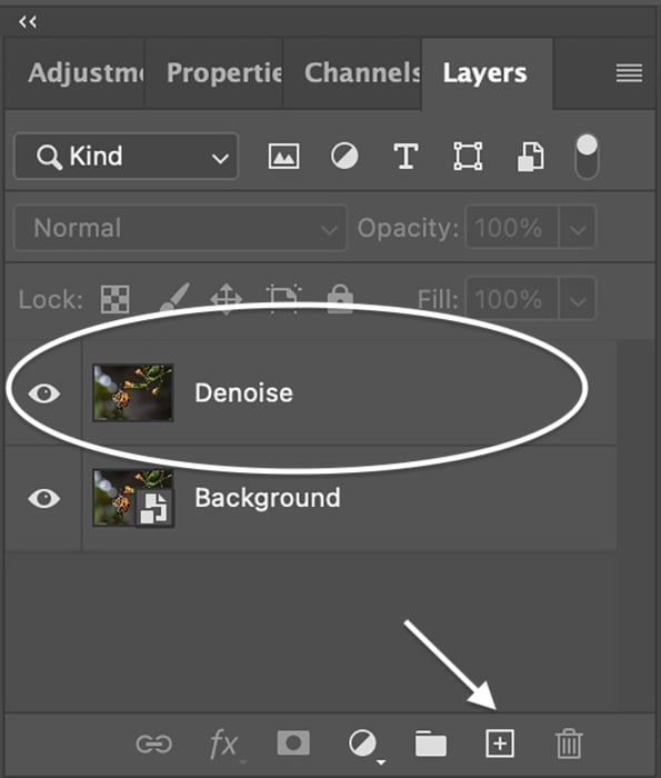 Photoshop screenshot duplicate layer