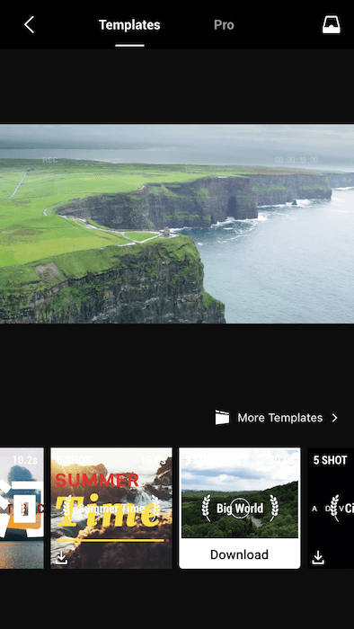 DJI Momo app templates