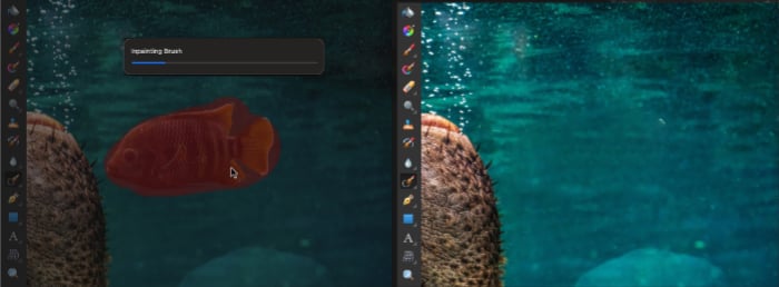 Affinity Photo screenshot inpainting