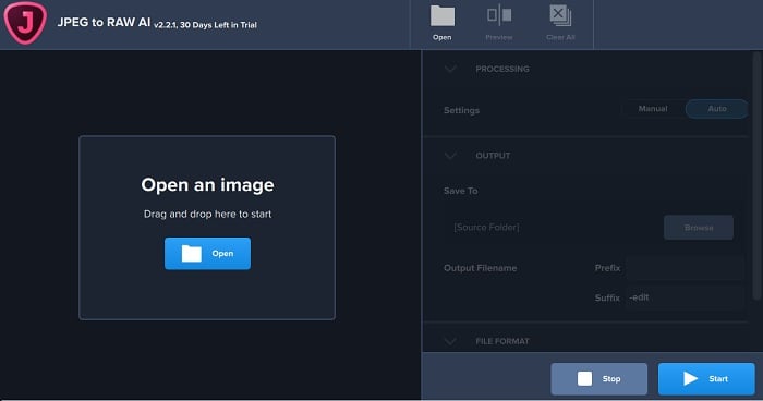 Screenshot of Topaz main page Screenshot of Topaz main page