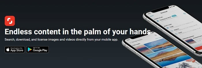 Banner for the Shutterstock Contributor app Banner for the Shutterstock Contributor app