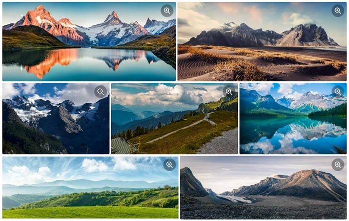 Collection of landscape photos from Shutterstock Collection of landscape photos from Shutterstock