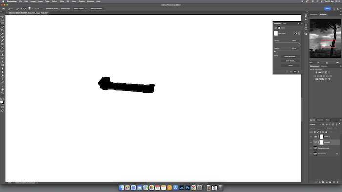 An open graphic design program, where someone is creating or editing a document.
