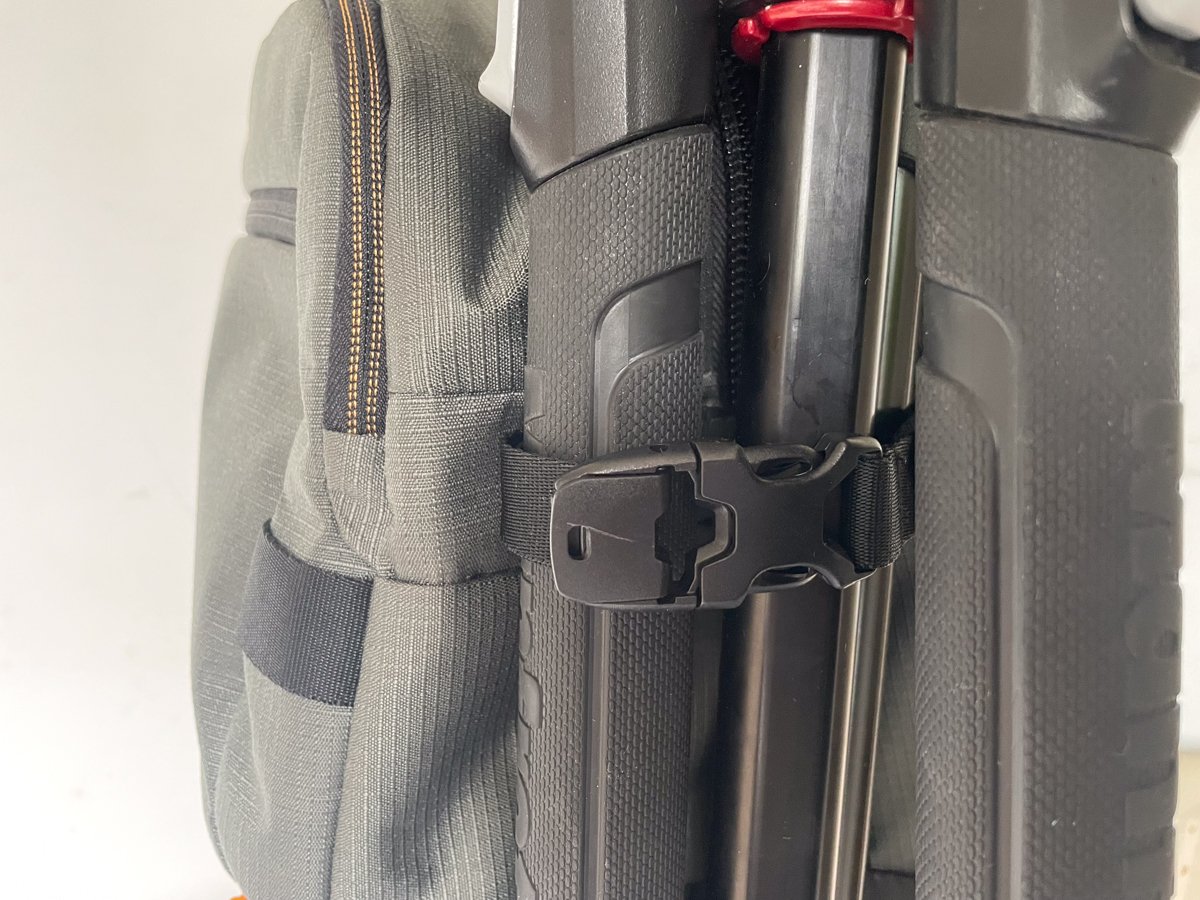 Detail of tripod strap