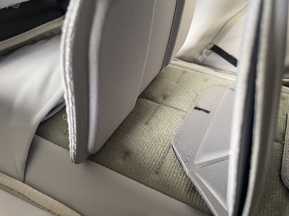 internal padding in the Peak Design Everyday Backpack