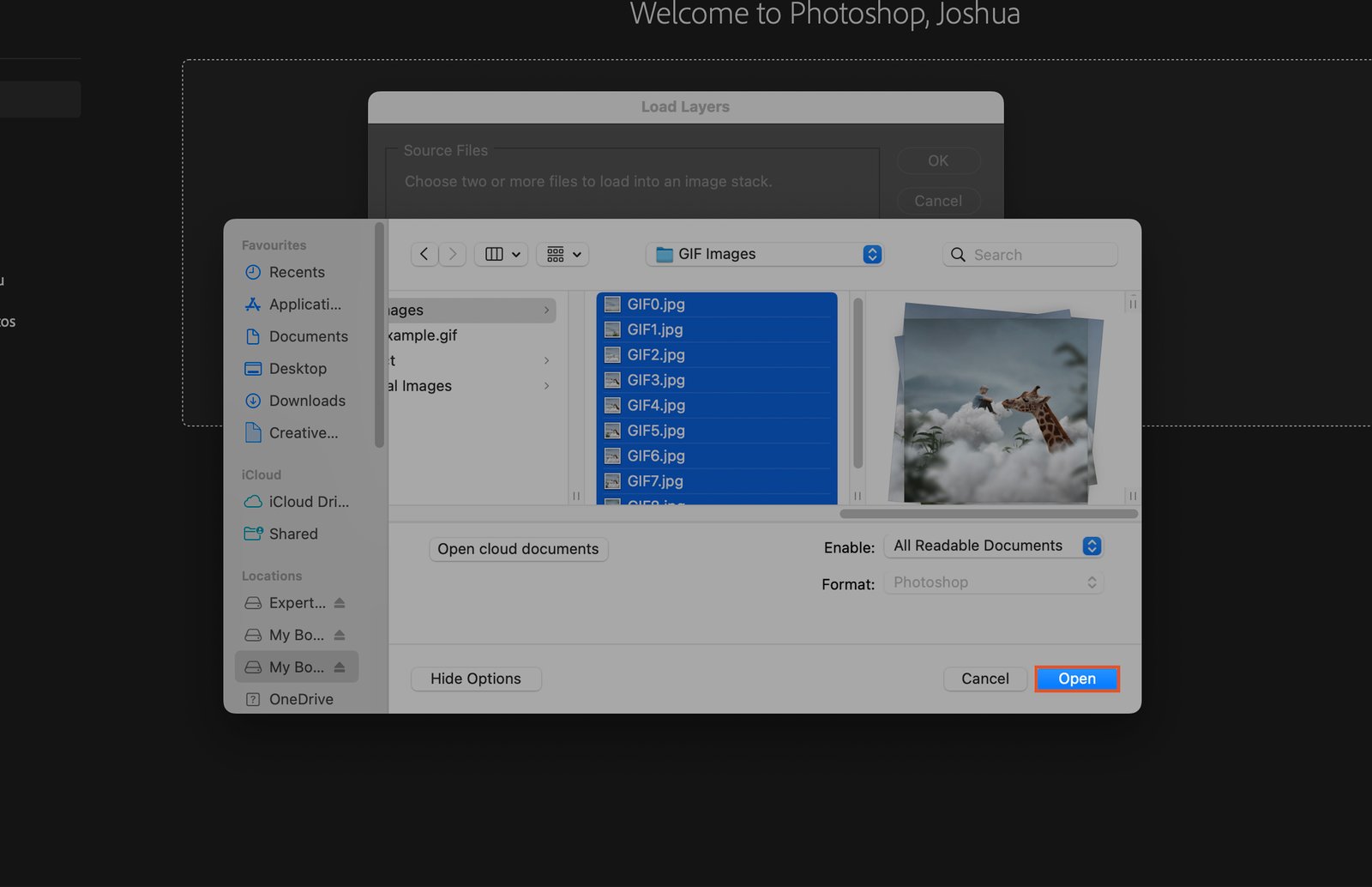 Select Images in Photoshop