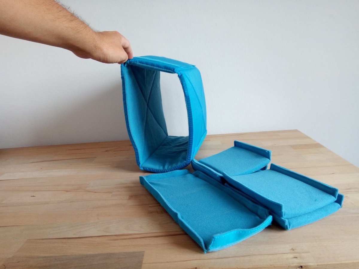 Camera Pouch with all dividers removed