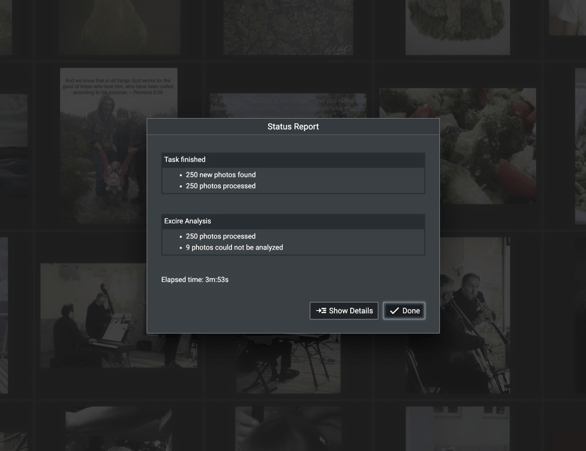 Excire Photo add photos screenshot