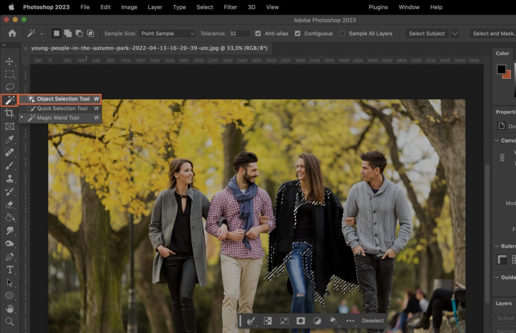 The user interface elements along with text highlighting the applications features.