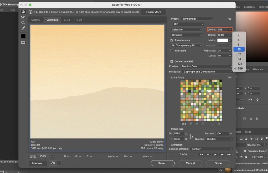 Adobe Photoshop displaying the interface of the software.