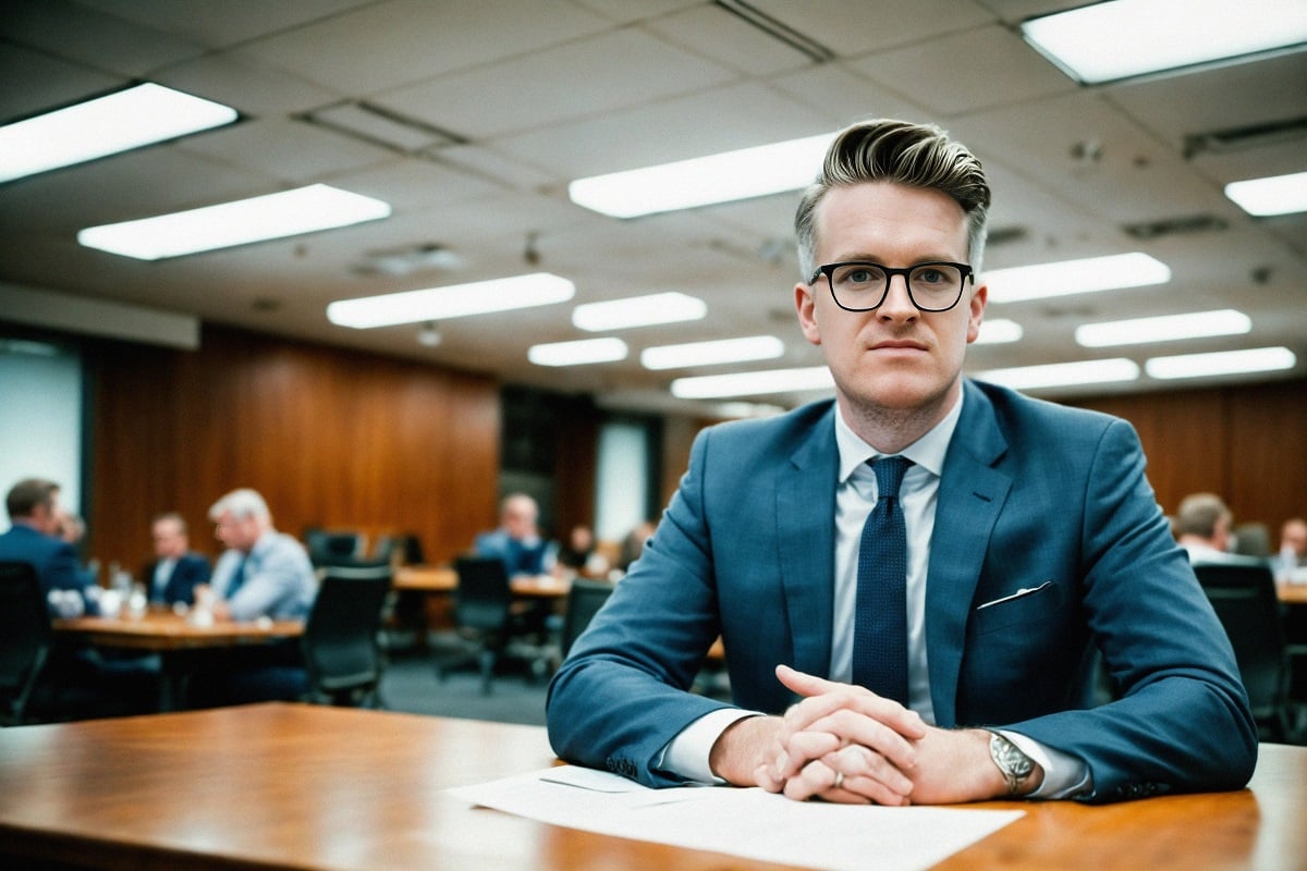 PhotoAI image of Josh in an office