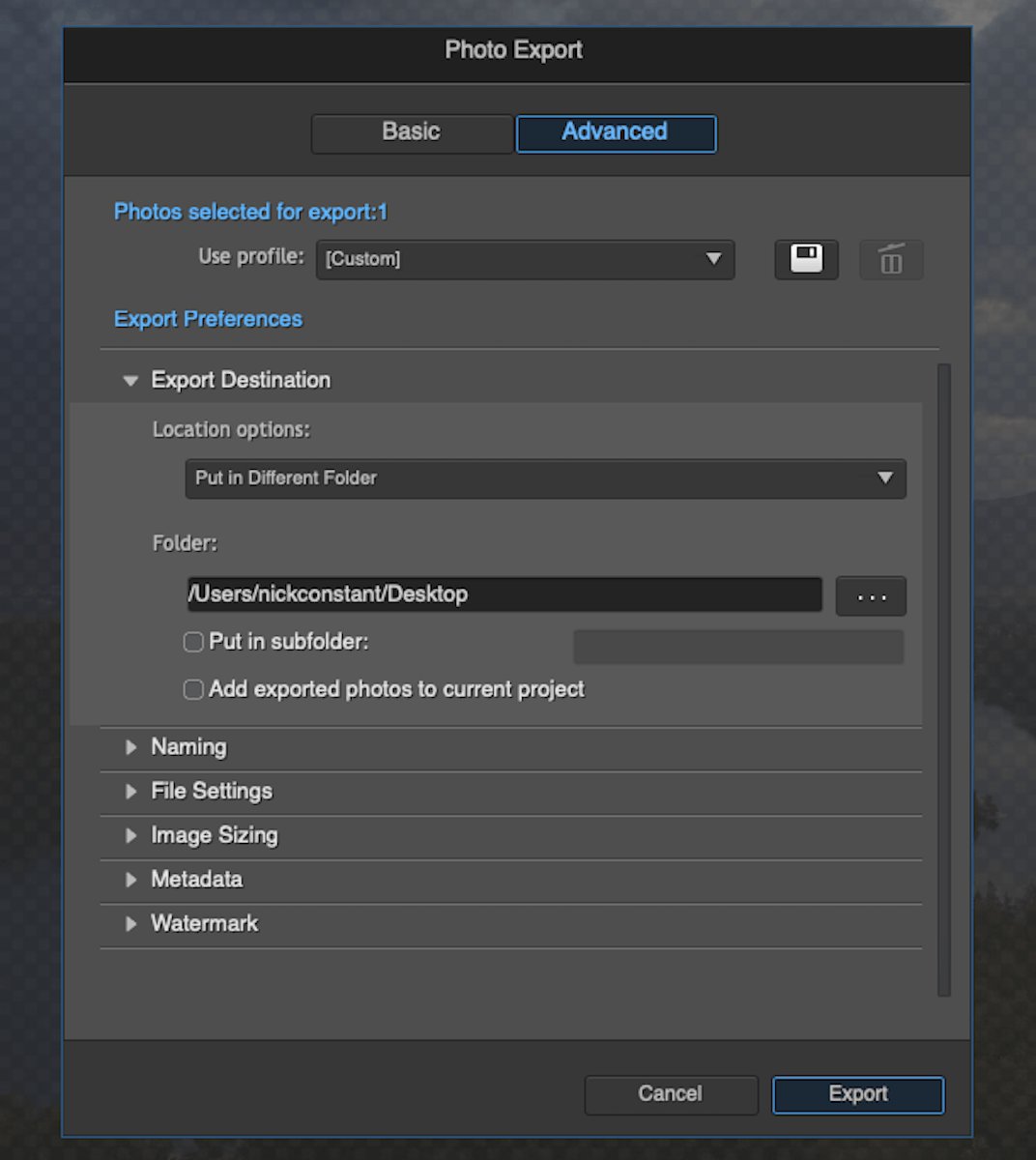 A dialogue box for importing files, which includes a file name field and a button to add the files. 