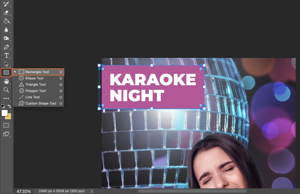 A digital advertisement for a karaoke night, featuring text and images, with the title KARAOKE NIGHT displayed prominently.