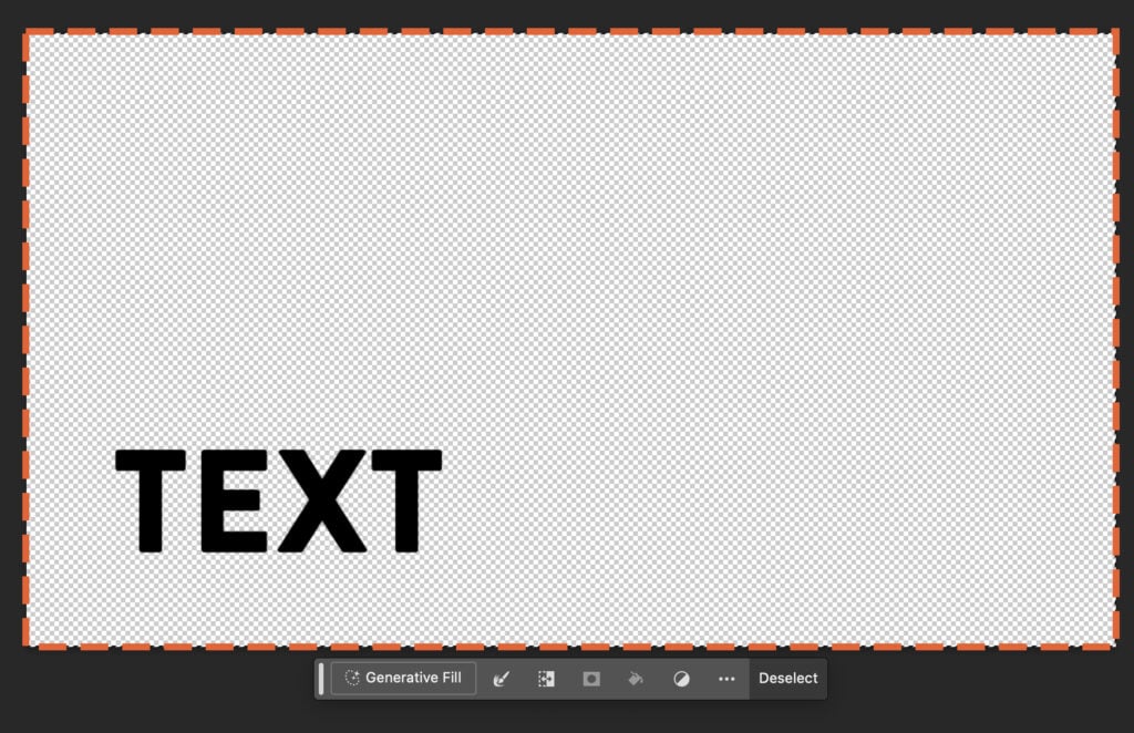 A placeholder text for an advertisement, a blank canvas overlaying the text box, and a semi-transparent gray square in the foreground.