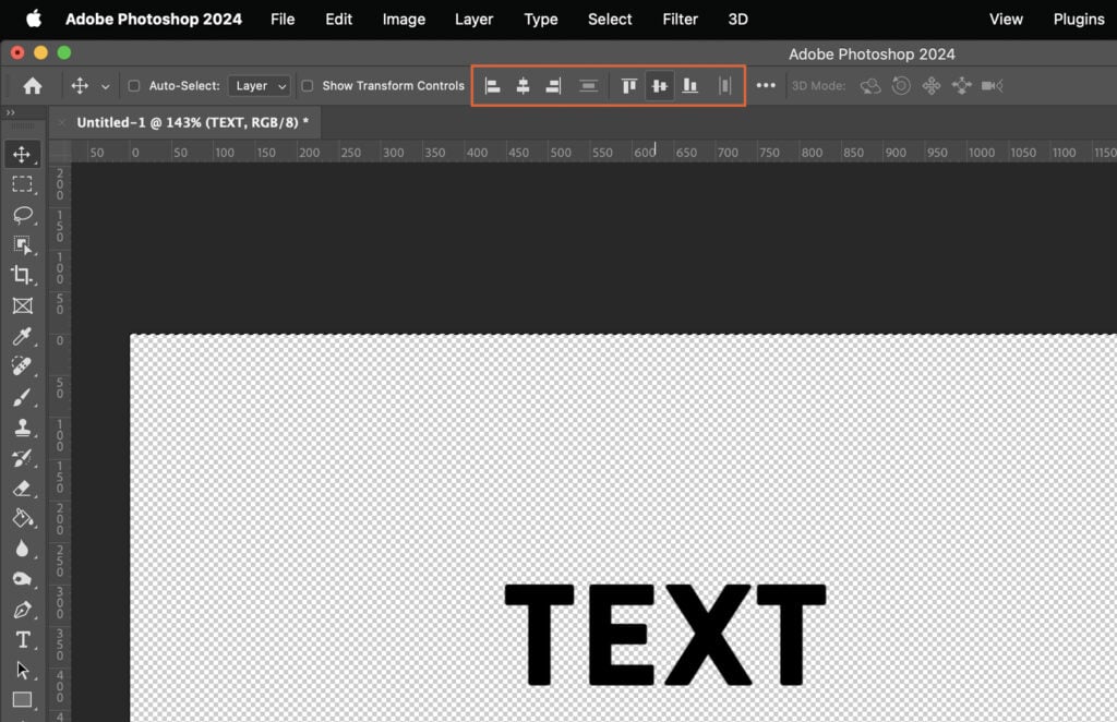 The Adobe Photoshop interface with a layer containing the text text on it, indicating where to place text content in a graphic design project.