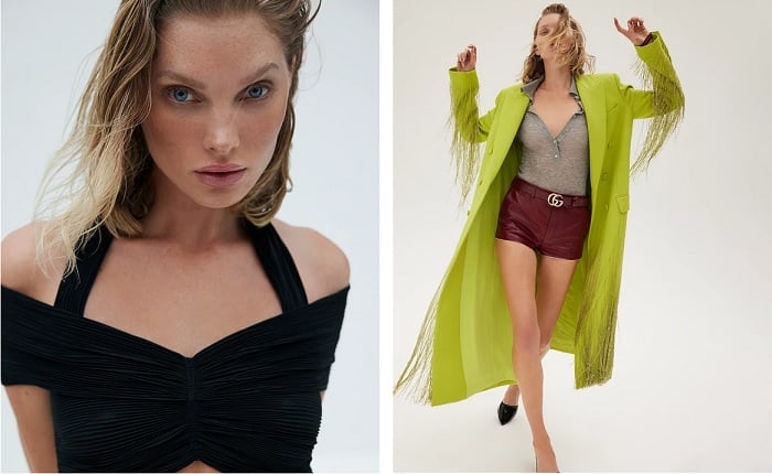 One close up portrait, one full-body portrait