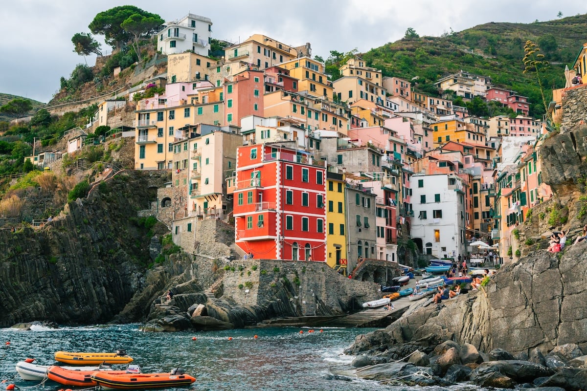 Photograph of a costal town
