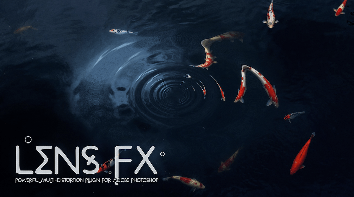 koy pond with splash for lens fx plugin