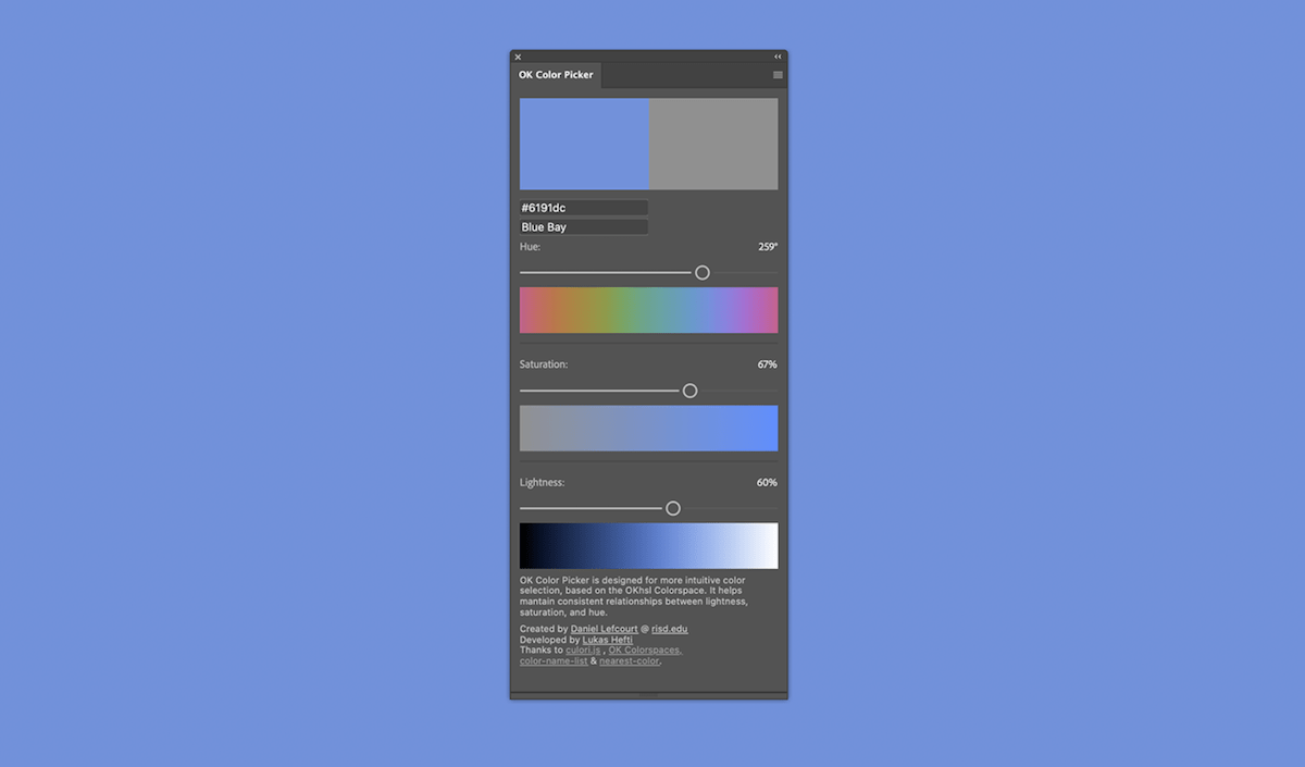 example of color picker photoshop plugin
