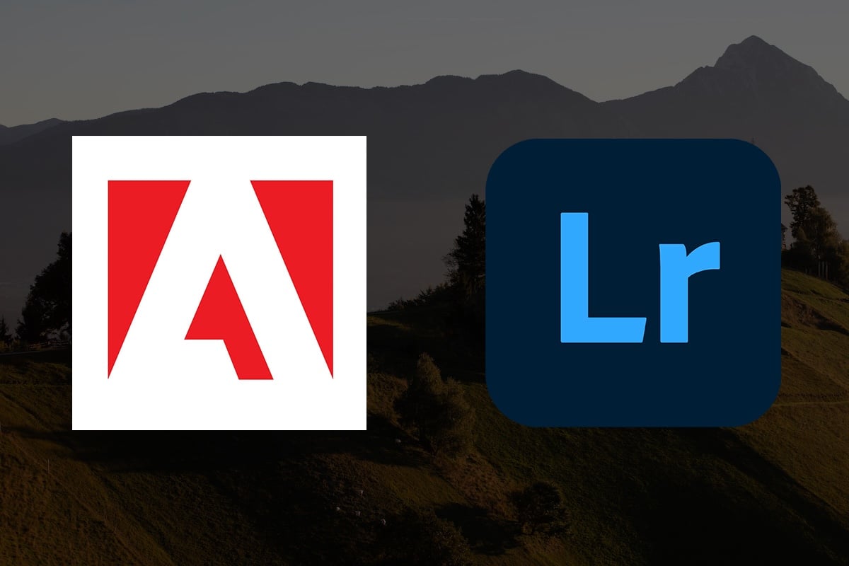 adobe camera raw vs lightroom logo over a dark image