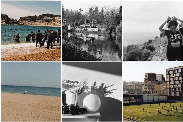 Six images from an Instagram grid with 1:1 aspect ratio