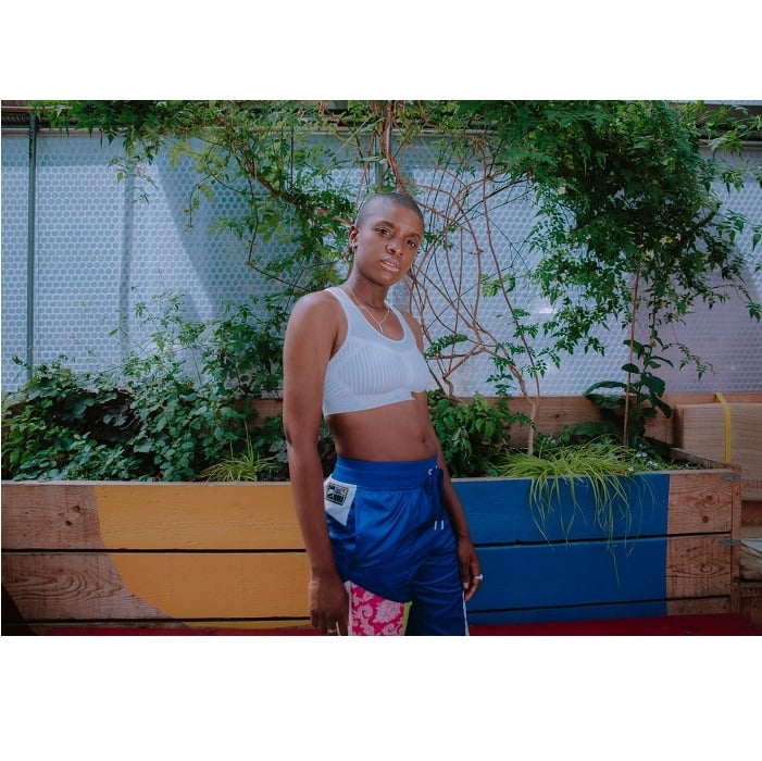 Women wearing sports clothes in urban garden