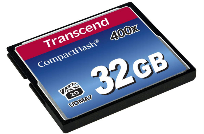Transcend 32GB CompactFlash Memory Card.- camera gear