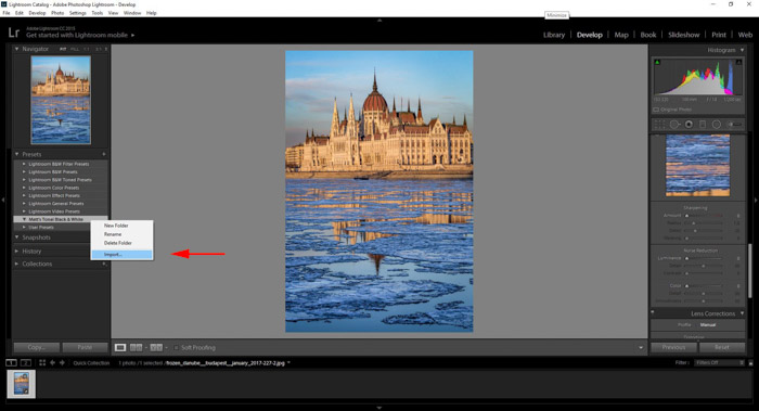 how to install presets in Photoshop lightroom cc adobe