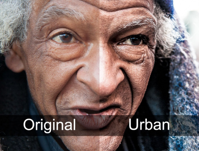 Exiba um retrato de antes e depois com predefinições gratuitas do Lightroom - Retratos de rua sujos