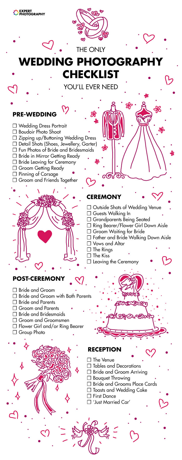 Wedding Photography Checklist (Printable Checklist + Shot List!)