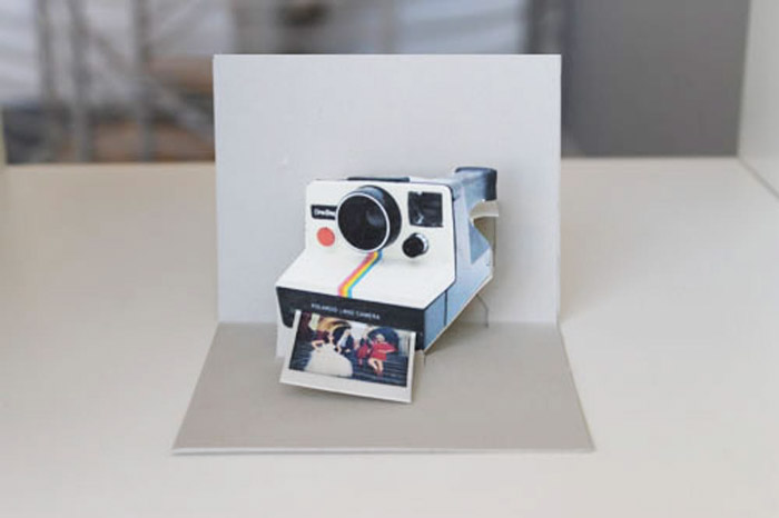 Uma câmera polaroid
