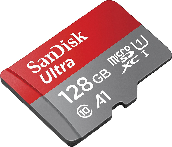 A SanDisk Micro Secure Digital SD 128gb memory thẻ.