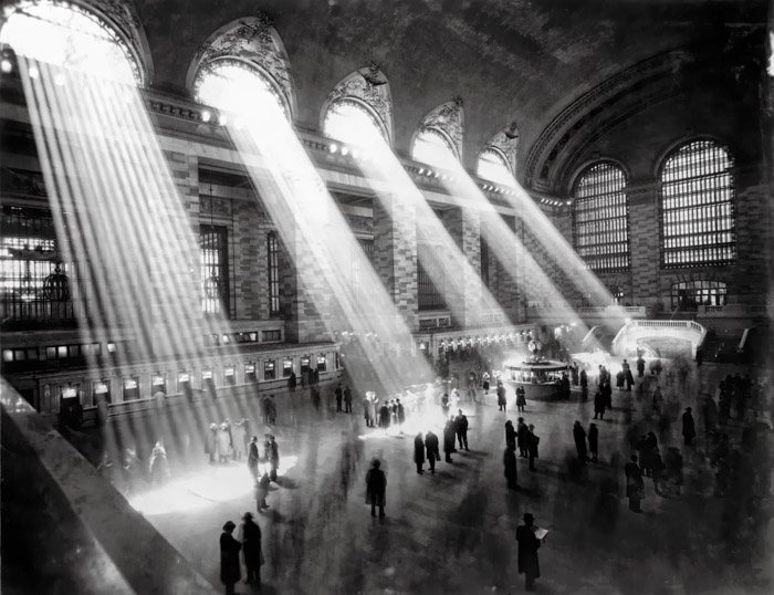 Brassaï black and white photo of the inside of a train station - most famous photographers ever