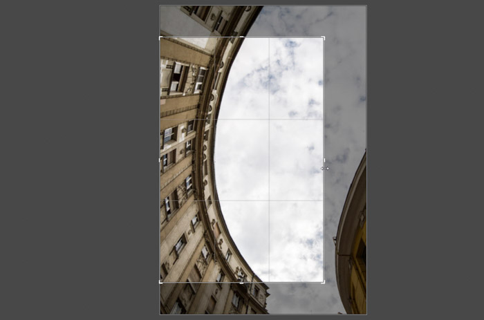 Editando e recortando a captura de tela de uma imagem arquitetônica: a importância dos megapixels. 