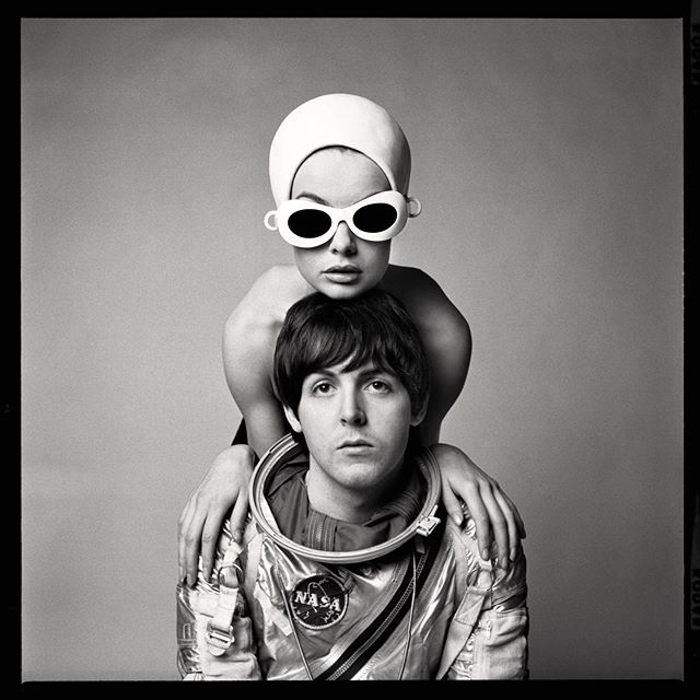Richard Avedon portrait of Paul McCartney and Jean Shrimpton 