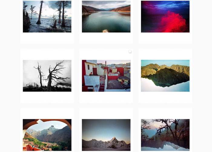 a nine photo grid by Justina Blake-contemporary film photographers