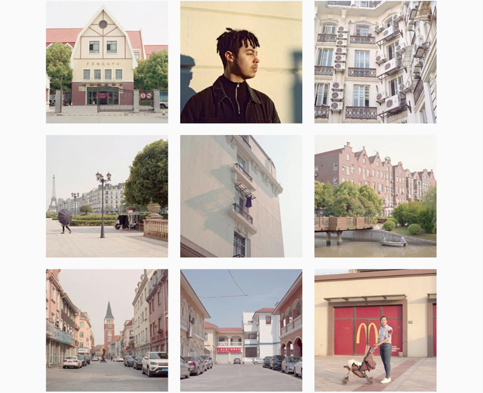 a nine photo grid of street scenes by Ciano Oba-Smith-best film photographers 