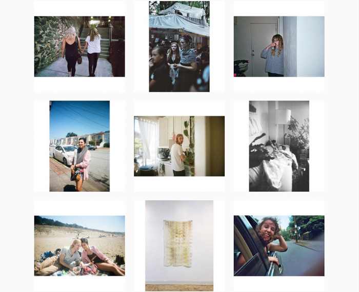 a nine photo portrait photography grid by Rachel Jane Lemme-contemporary film photographers