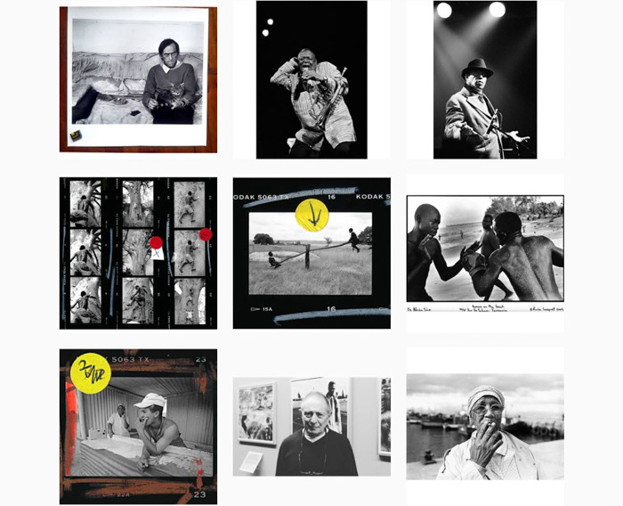 a nine photo grid by Pierre Croquet-contemporary film photographers