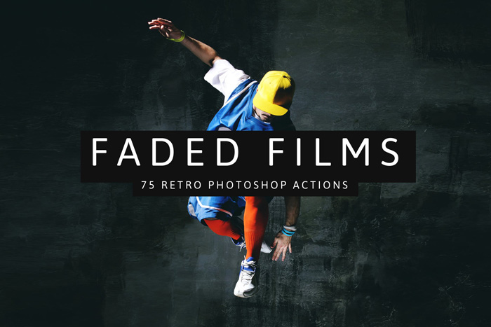 Screenshot der faded films Action Homepage - Beste Photoshop Filter