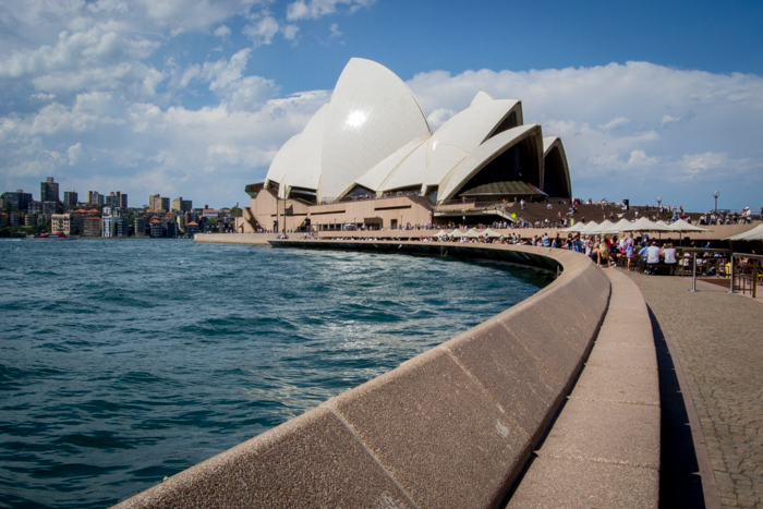 Blick auf das Sydney Opera house