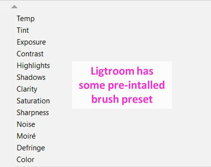 Snímek obrazovky ukazující, jak používat nástroj Lightroom Adjustment Brush Tool