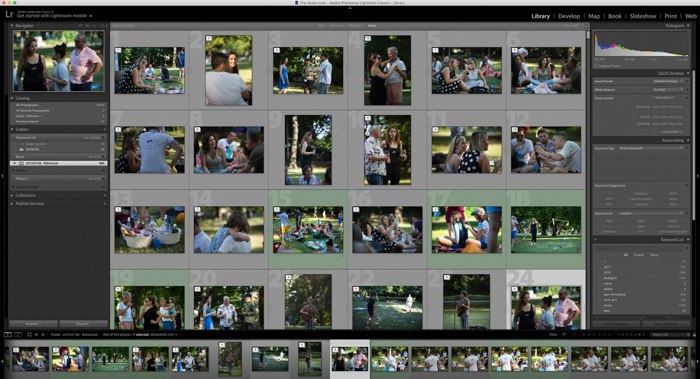  une capture d'écran montrant comment empiler des images dans Lightroom 